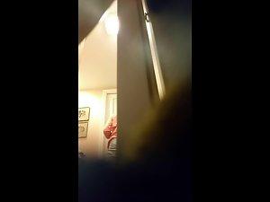 Spying on naked stepmom to see her fake boobs Picture 2