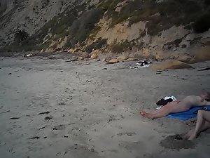 Two nudist friends recorded on scarce naked beach Picture 7