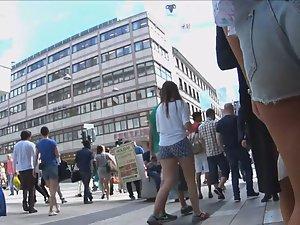 Torn shorts and sexy tattoo Picture 4