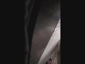 Hot tattoo and panties that need to be pulled out of ass crack in upskirt Picture 3