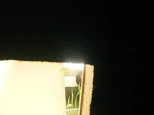 Voyeur secretly watches her shower Picture 8