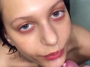 Sex and camera interrupted her shower