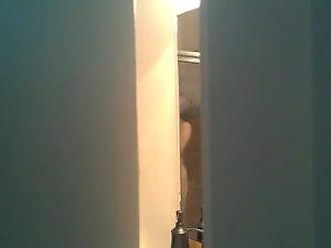 Peeping on sister's shower masturbation Picture 4