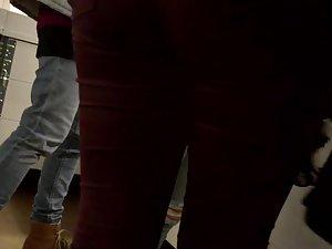 Torn jeans give teen girl wedgie and hint of cameltoe Picture 4