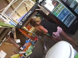 Waitress bites topless girl's tittie behind bar Picture 7