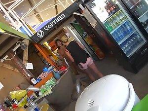 Waitress bites topless girl's tittie behind bar Picture 8