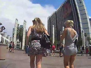 Thick legs and ass in two upskirt shots Picture 3