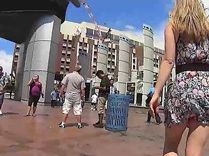 Thick legs and ass in two upskirt shots Picture 4