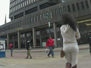 Hot bubble butt can't be hidden in sweatpants Picture 4