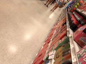 Saggy tits almost falling out of her blouse Picture 1