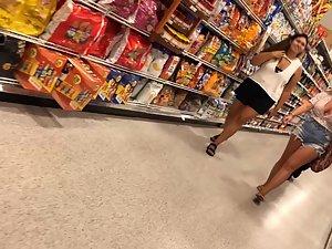 Saggy tits almost falling out of her blouse Picture 2