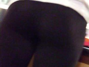 Tights stretched to fit her marvelous ass Picture 2