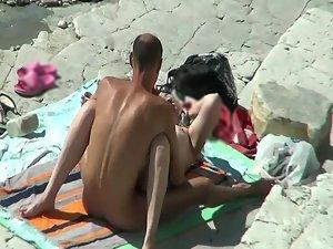 Shy couple got lusty on the beach Picture 3
