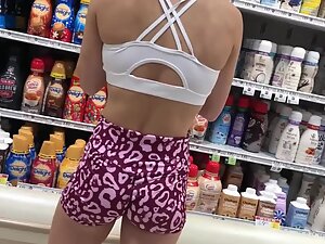 Fit milf caught while shopping for groceries
