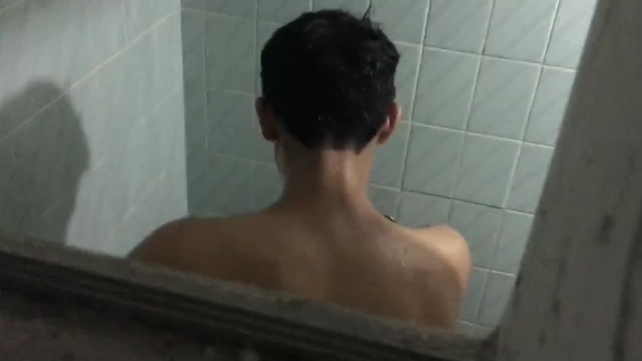 Spying on loud fucking in the public toilet