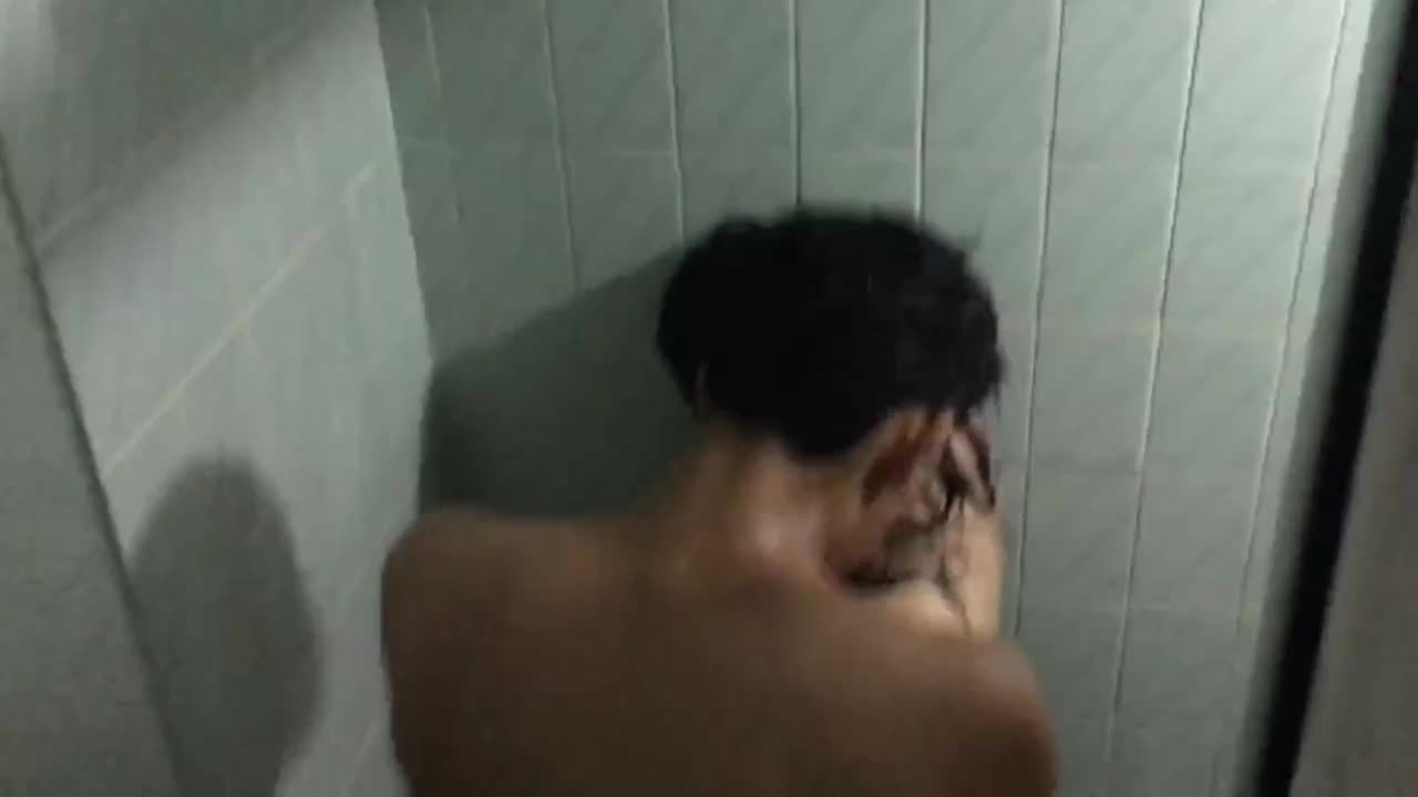 Spying on loud fucking in the public toilet