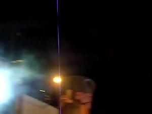 Red panties of a chick dancing on stage Picture 7