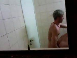 Voyeur interrupted while spying hot sex Picture 4