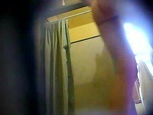 Young sister looks hot under a shower Picture 5