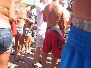 Hot girl in bikini dances and rubs her ass on someone's penis Picture 8