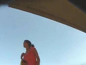 Peeping between hot girl's thighs Picture 2