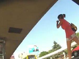 Peeping between hot girl's thighs Picture 4