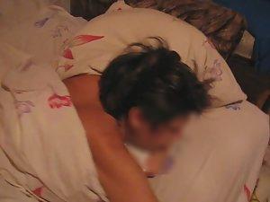 Nervous girlfriend tries to hide her boobs Picture 6