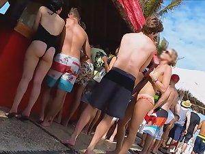 Slut bends over bar counter Picture 2