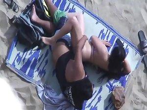 Spooning and fucking on the beach Picture 8