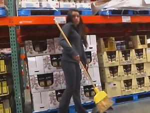 Hottest worker in a mega store