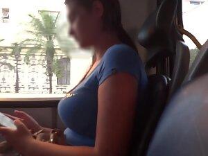 Yummy big boobs obstruct the window view Picture 8
