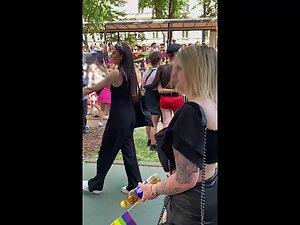 Her big boobs are one step ahead of her Picture 5