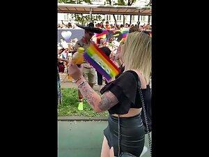 Her big boobs are one step ahead of her Picture 6