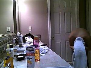 Spying on roommate's big boobs before and after shower Picture 2