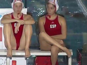 Sexy water polo girls during the match Picture 1