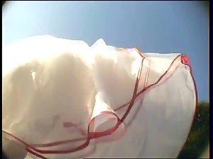 Bride acicdentally shows under gown Picture 4