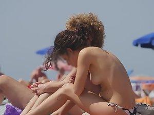 Topless in front of whole family Picture 8