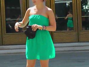 Hot tourist girl's see through dress Picture 3
