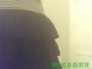 Bad camera positions shows her thong Picture 7