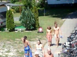 Spying on nudists coming and going Picture 2