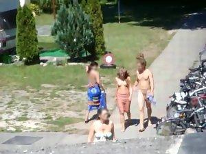 Spying on nudists coming and going Picture 4