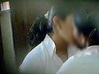 School girls spied as they kiss Picture 1
