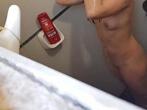 Voyeur caught while peeping on naked friend in shower Picture 8
