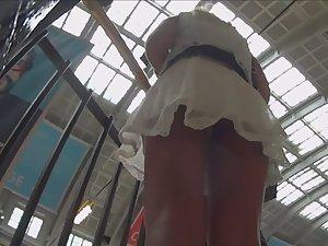 Upskirt of above average blonde Picture 4