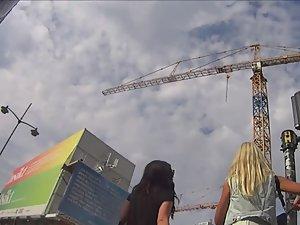 Upskirt of above average blonde Picture 5