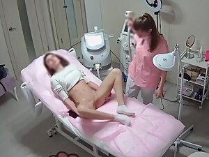 Model girl gets hair removal of her ass and pussy Picture 5