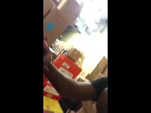 Black guy fucks his white coworker in company storehouse Picture 3