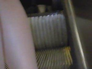 Checking out lace thong in an upskirt Picture 4