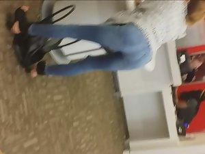 Slut bends over and moves her hips Picture 7