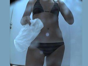 Pale hairy mound under her panties Picture 4